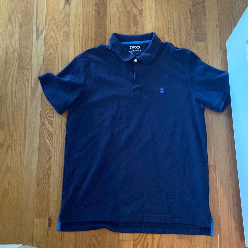 Izod advantage performance polo-L, navy blue, never worn
